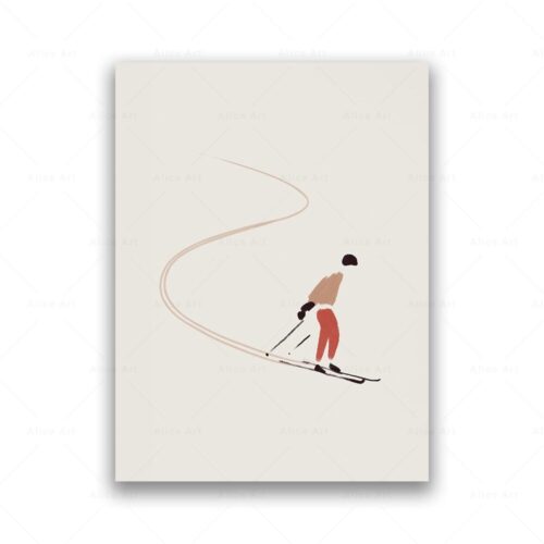 affiche ski vintage