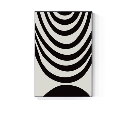 affiche minimaliste noir et blanc