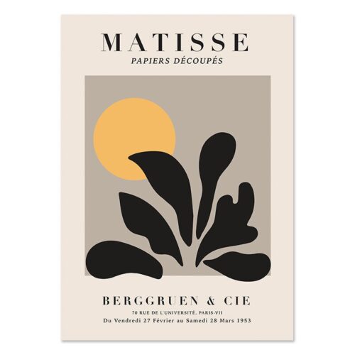 Affiche Matisse Jaune