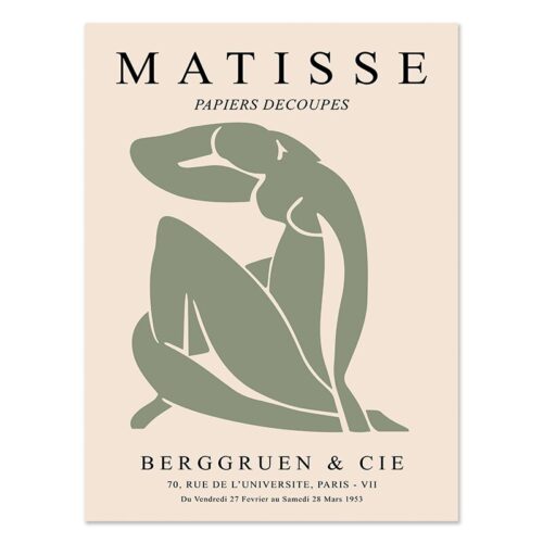Affiche Matisse Vert Femme
