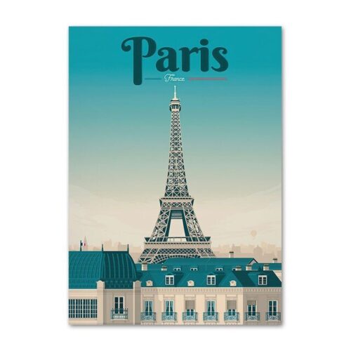 Affiche Ville De France Paris