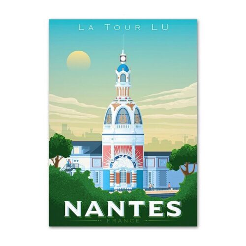 Affiche Ville De France Nantes