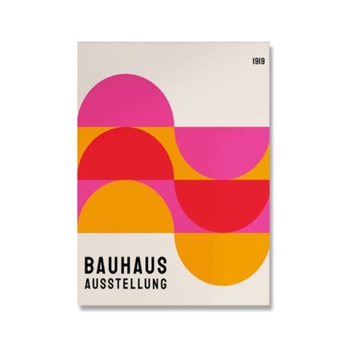 Affiche Bauhaus Rose