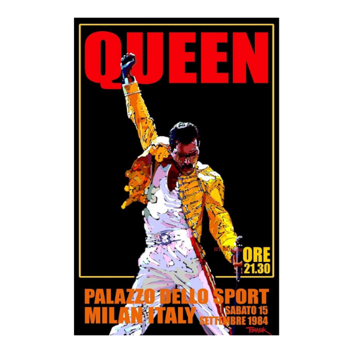 Affiche en Anglais Concert Queen