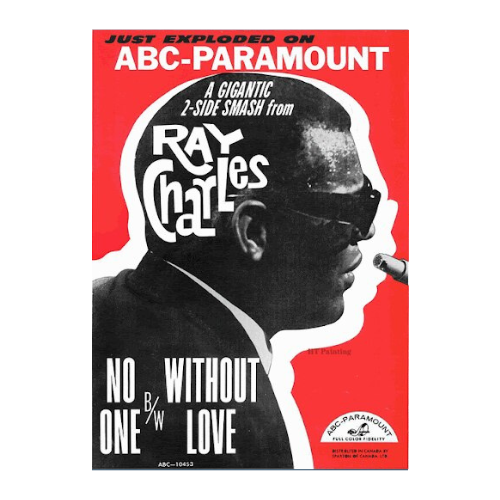 Affiche en Anglais Concert Ray Charles