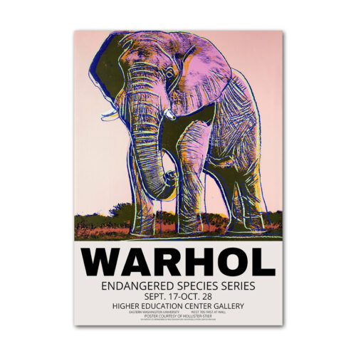 affiche pop art animaux elephant