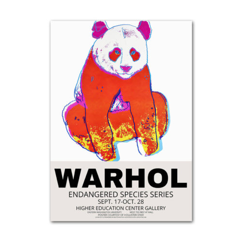 affiche pop art animaux panda