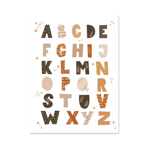 Affiche Chambre Bébé Alphabet
