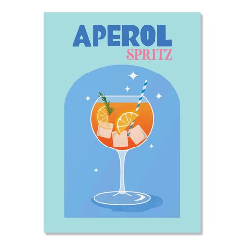 Affiche Cuisine Cocktail Aperol Spritz