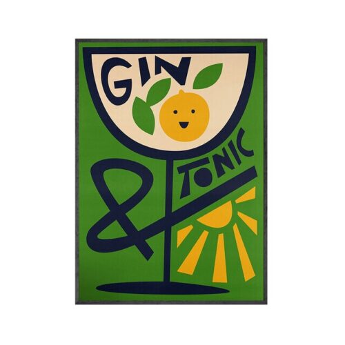 Affiche Cuisine Vintage Gin