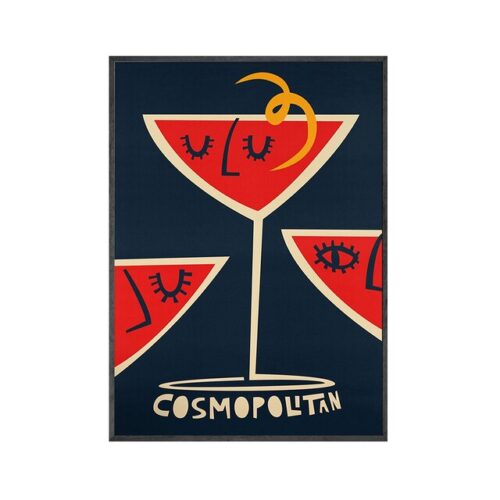 Affiche Cuisine Vintage Cosmopolitan