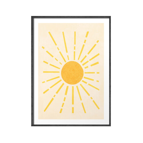 Affiche minimaliste soleil