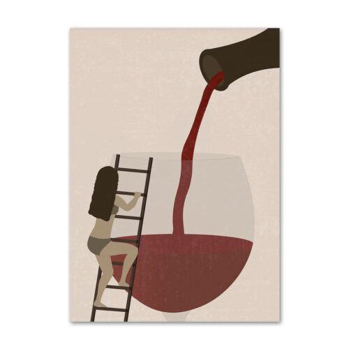 Affiche Vin Abstraite
