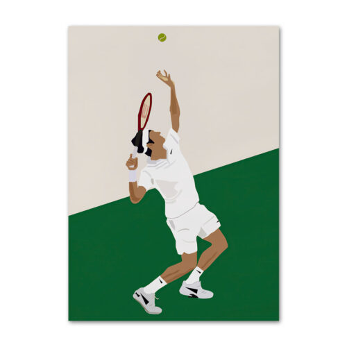 Affiche Sport Federer Minimaliste