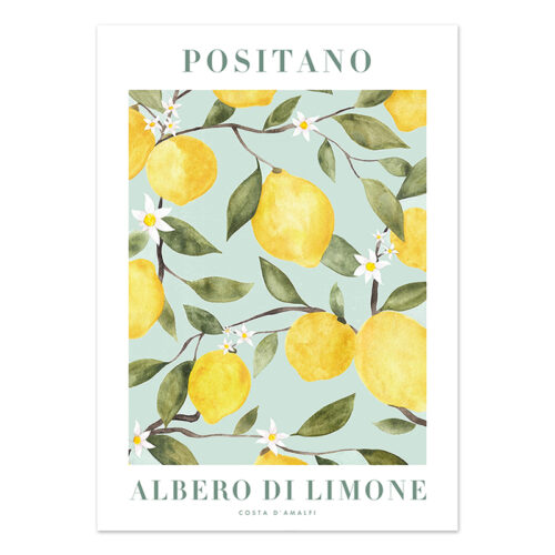 affiche nature citron positano