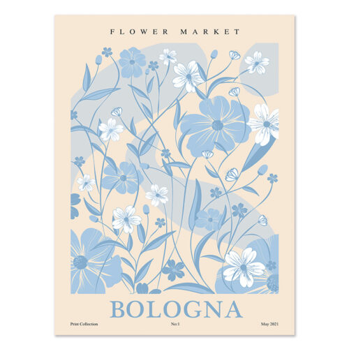 affiche nature fleurs bologna